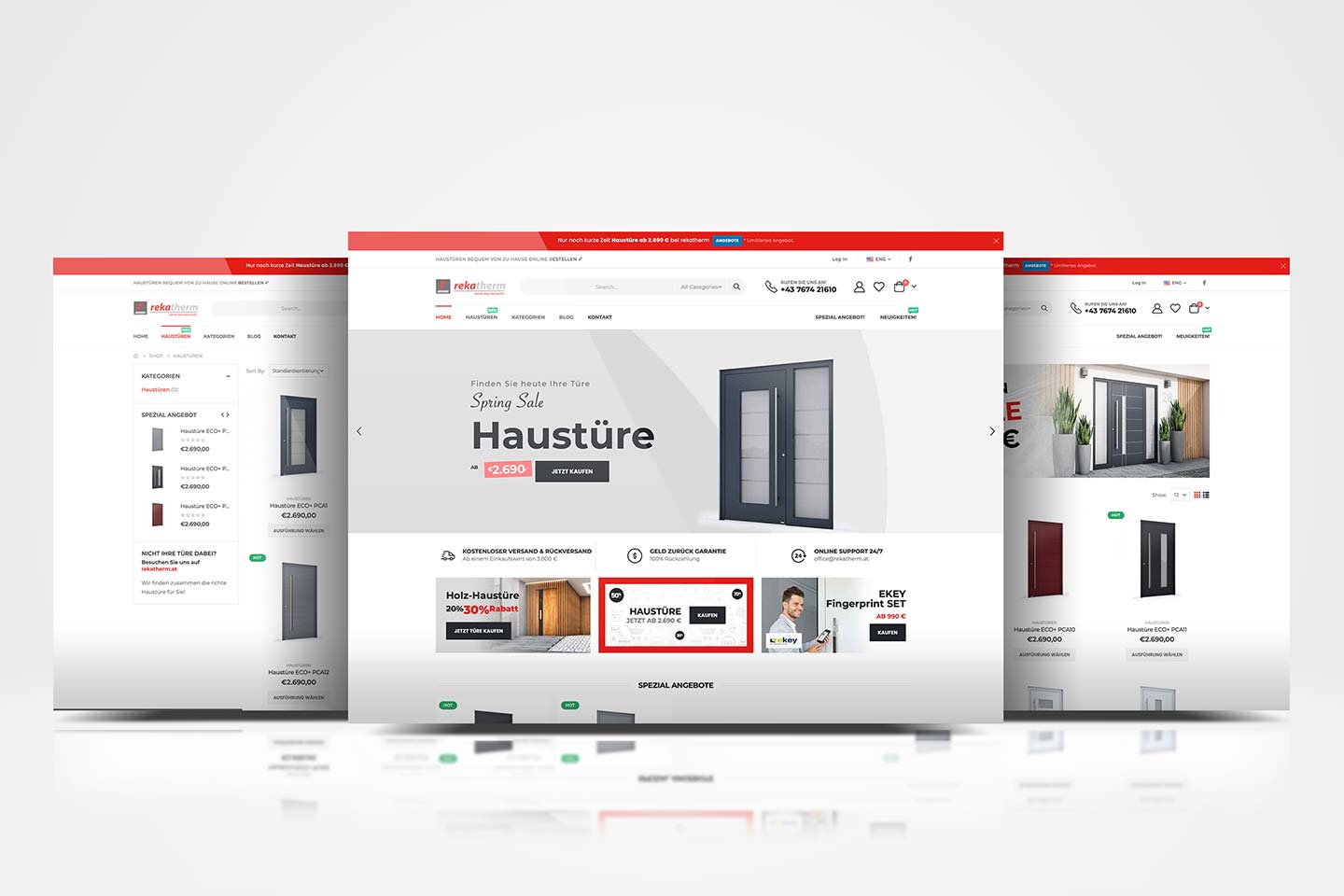 MILEZO Onlineshop Entwicklung